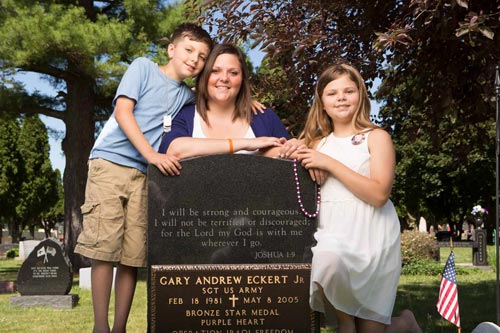 Tiffany Eckert with her children children MYLES, 9, and Marlee, 10, is starting a pay-it-forward foundation called Lucky Day. Toledo Free Press photo and cover photo by Michael Nemeth