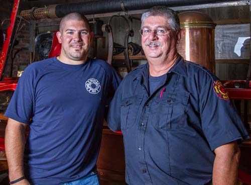 Toledo Fire & Rescue Chris Hartford and his father Wayne Hartford of Toledo Fire & Rescue Department. Toledo Free Press Photo by Christie Materni