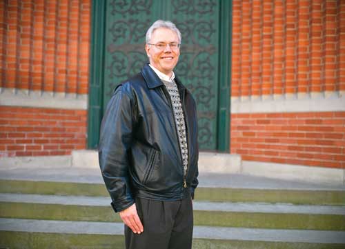 Catholic Charities Executive Director Rodney Schuster. Founded in 1914, the organization serves more than 40,000 people in Northwest Ohio each year. Toledo Free Press photo by Joseph Herr / Cover photo by Christie Materni
