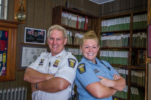 Toledo Police Department Deputy Chief Don Kenney Jr. with his daughter Kellie Kenney. Toledo Free Press photo by Christie Materni