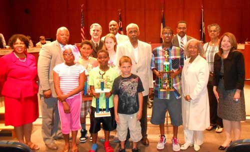 Leadership Academy chess students honored by Toledo City Council. Photo Courtesy Warren Woodberry