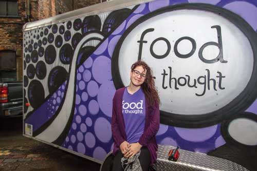Interim Executive Director Jill Bunge of Food for Thought said the Toledo nonprofit is hoping to raise enough money on Giving Tuesday to buy a box truck. Toledo Free Press photo by Christie Materni