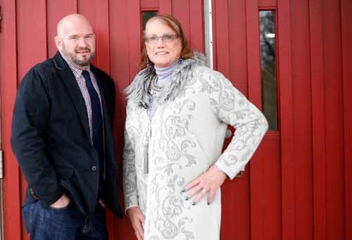 David Crafts, executive director of EqualityToledo, and Edie Recker of Toledo Area Transgender Support. Toledo Free Press photo by Kristen Norman