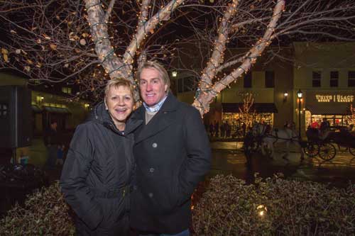 Mary Beth Zolik and Rick Woodell of 101.5 The River are among the meida supports of Lucas County Children Services' Holiday Gift Drive. Toledo Free Press photo by Christie Materni