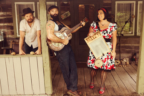 Ben Bussell, Josh “The Reverend” Peyton and Breezy Peyton of The Rev. Peyton’s Big Damn Band. PHOTO COURTESY Conqueroo