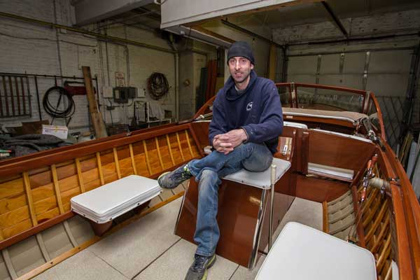 Scott Ramsey at Ramsey Brothers Restoration and Dart Boat Company, the business he owns with his brothers in UpTown. Ramsey was appointed March 3 to fill the District 4 Toledo City Council seat vacated by Mayor Paula Hicks-Hudson. Toledo Free Press photo by Christie Materni